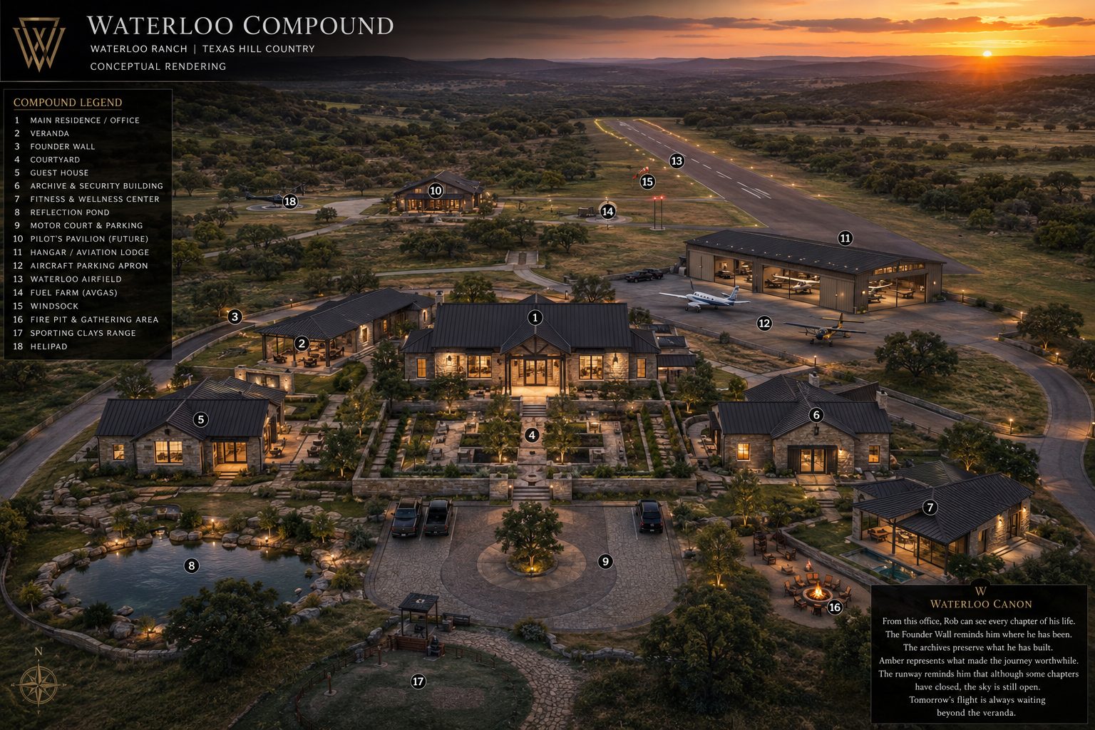 The Waterloo compound